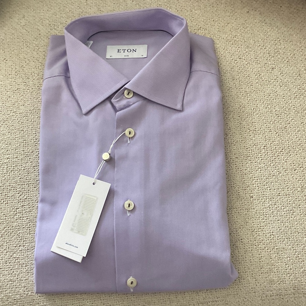 Eton Men's Light Purple Dress Shirt